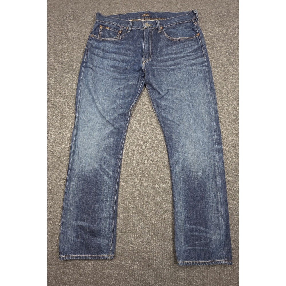 Americana Workwear Polo Ralph Lauren Hampton Jeans Mens Sz 32x30 Straight Denim
